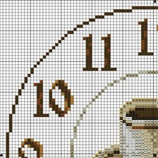 Схема вышивки «кофейные»