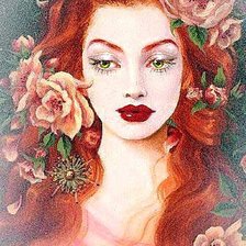 Схема вышивки «Эсмеральда? Перекрасилась что ли?..»