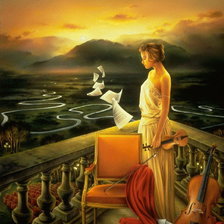 Схема вышивки «одиночество»