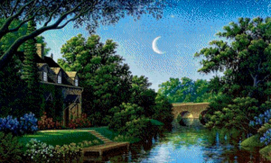 Ночной пейзаж - пейзаж - предпросмотр