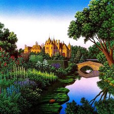 Схема вышивки «Сказочный дворец»