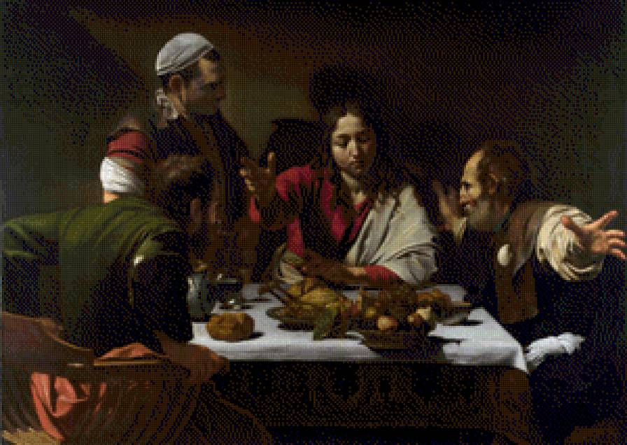 The Supper at Emmaus 1601 - картина, искусство, караваджо - предпросмотр