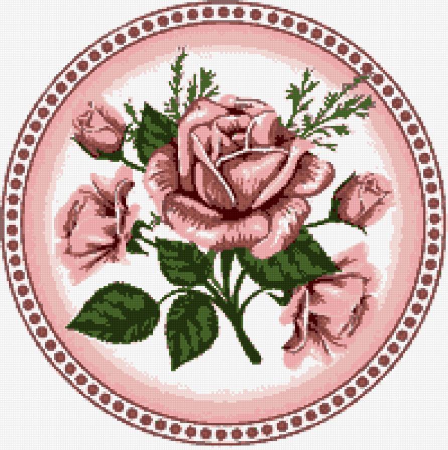 Подушка "Роза" - цветы, роза, подушка - предпросмотр