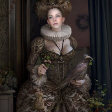 Схема вышивки «серия ,,женщины и животные"»