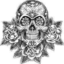 Схема вышивки «Тату»