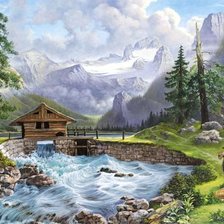 горная река