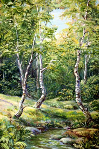 русские березки - пейзаж - оригинал