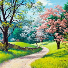 Схема вышивки «весна»