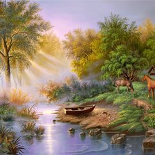 Схема вышивки «Пейзаж»