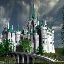 Схема вышивки «Замок»