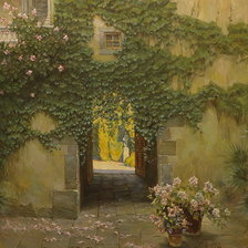 итальянский дворик