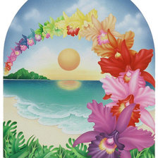 Схема вышивки «закат»