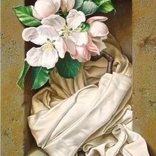 Схема вышивки «триптих цветы 1»