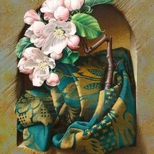 Схема вышивки «триптих цветы 2»