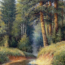 Схема вышивки «Лесной ручей»