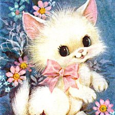 Схема вышивки «Котёнок»