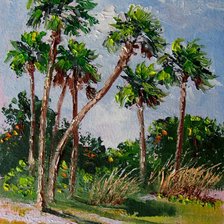 Схема вышивки «palmeral»