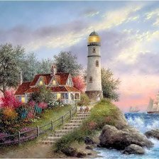 Схема вышивки «маяк»