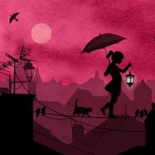 Схема вышивки «ночная прогулка»