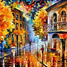 Схема вышивки «Л. Афремов. Осень»