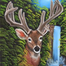 Схема вышивки «олень»