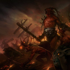 Схема вышивки «Демоны»