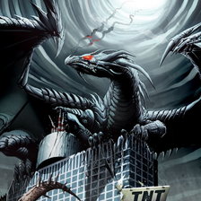 Схема вышивки «драконы»