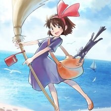 Схема вышивки «Ведьма Кики»