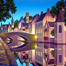 Схема вышивки «Сиреневый вечер»