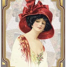 Схема вышивки «леди»