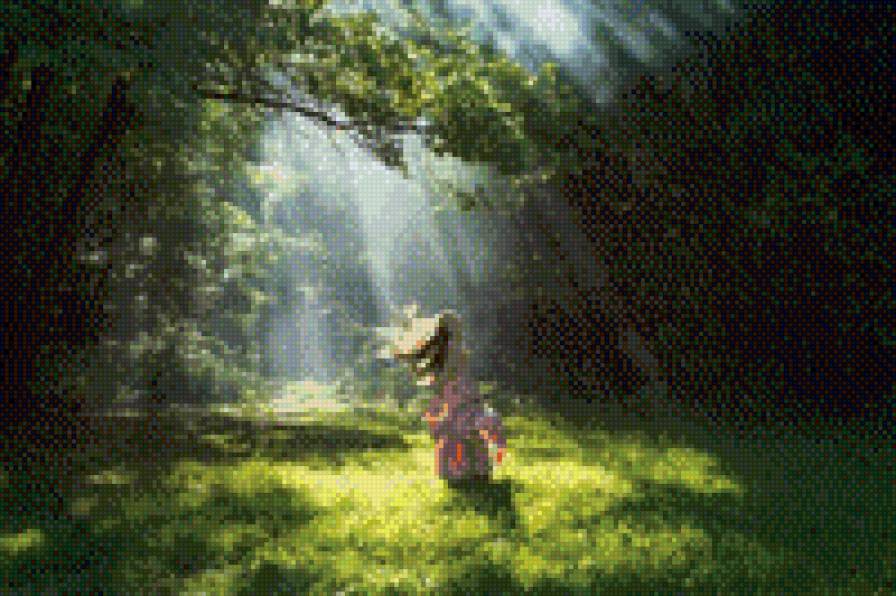 Летний день - лето. лес. природа. люди - предпросмотр