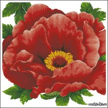 Схема вышивки «мак»