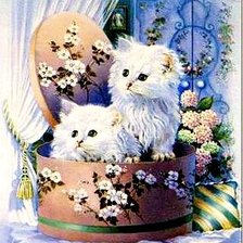 Схема вышивки «котятки»