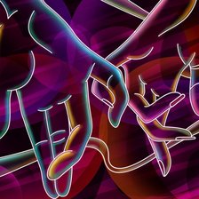 Схема вышивки «Переплетение рук»