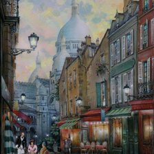 Схема вышивки «город»