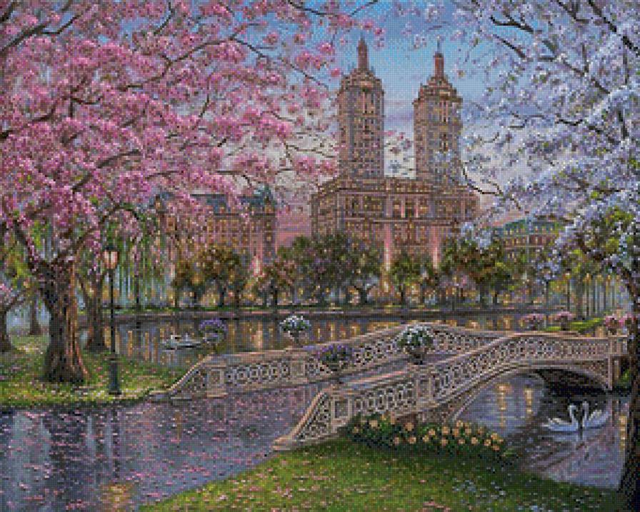 городской парк весной - город весна природа - предпросмотр