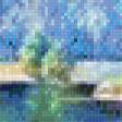 Предпросмотр схемы вышивки «березы над прудом» (№645496)