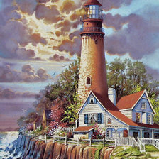 Схема вышивки «маяк»