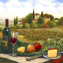 Схема вышивки «итальянский пейзаж»