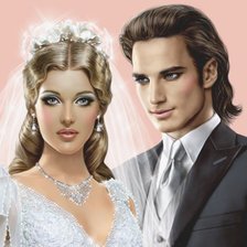 Схема вышивки «Новобрачные»