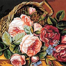 Схема вышивки «розы»