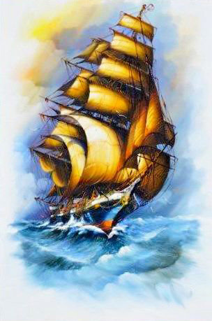 Парусник - море - оригинал