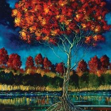 Схема вышивки «дерево»