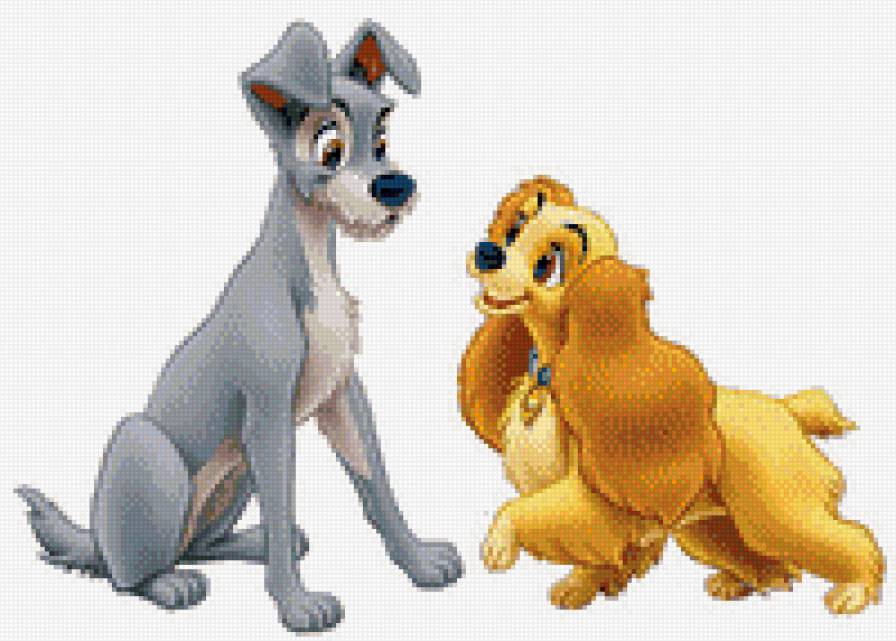 леди и бродяга - собаки, детские, мультики - предпросмотр