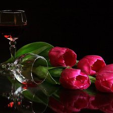 Схема вышивки «Тюльпаны»