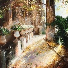 Схема вышивки «Аллея»