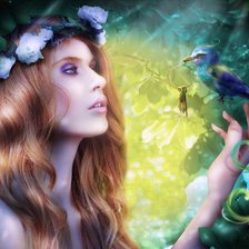 Схема вышивки «секрет природы»