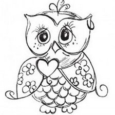 Схема вышивки «Сова»