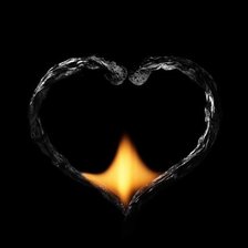 Схема вышивки «пылающее сердце»