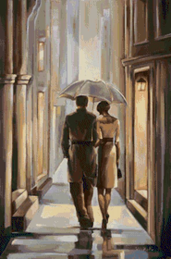 Размышления. Биддл Триш - париж, живопись, пара, люди - предпросмотр